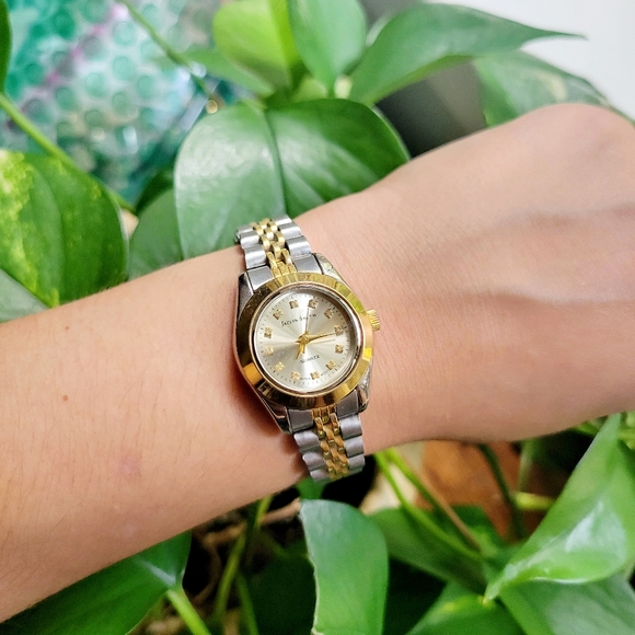 Accessories - Jaclyn Smith Gold & Silver Quartz Classic Watch